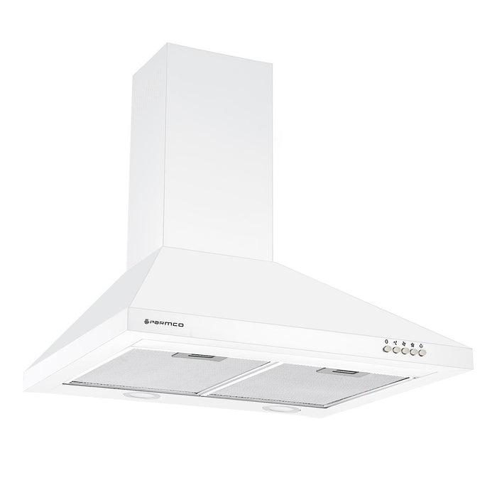 Parmco 600mm Styleline Canopy, White, LED RANGEHOOD