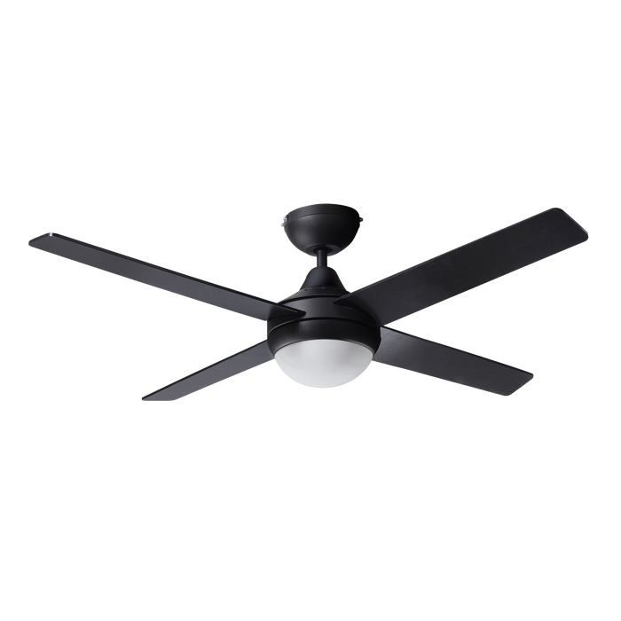 Inspire Plywood 4 Blades Ceiling Fan with LED 1200mm Black