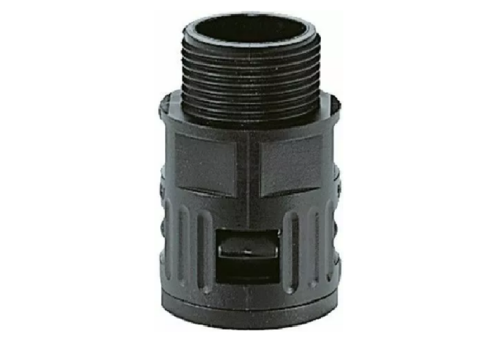 Flexa Gland straight adaptor 20mm Bl