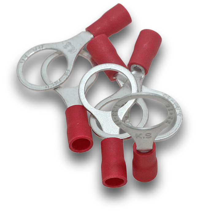 Elecsupp Terminal ring 1.5 10mm Red 100