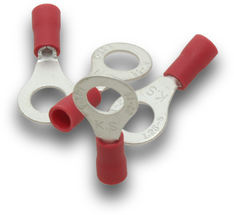 Elecsupp Terminal ring 1.5 6mm Red 100