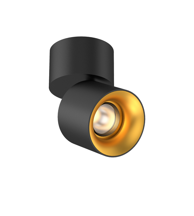 Halcyon Surface Mount Tilt Spot 14W 3000K CRI97 60D Dim - Black/Gold