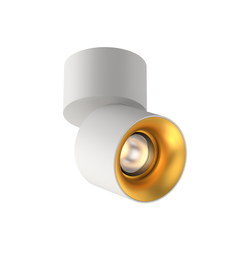 Halcyon Surface Mount Tilt Spot 14W 3000K CRI97 60D Dim - White/Gold