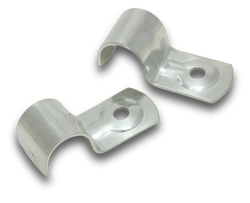 Elecsupp  HS16 16mm Half Saddles Bright Zinc