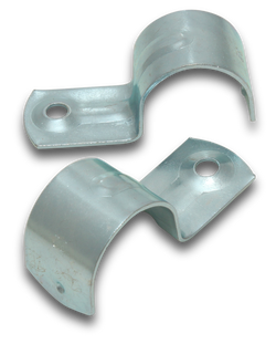 Elecsupp  HS32 32mm Half Saddles Bright Zinc