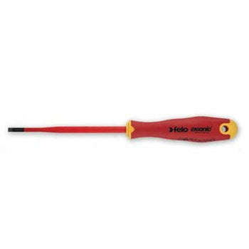 Felo 413 Ergonic E-slim Screwdriver Flat 3.5 x .8 x 100mm Insulat