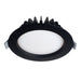 Switch Lighting 12.2W fixed DL, convex opaque, IC-F, 110Deg, 3000-2000K, 90CRI, 300mA dimming driver, textured black