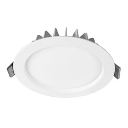 Switch Lighting 12.2W fixed DL, convex opaque, IC-F, 110Deg, Switchable CCT, 90CRI, 300mA dimming driver, textured white