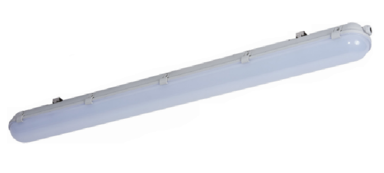 1500mm 55Watt IP65 Weatherproof Slim Batten Tridonic driver 6600lumen IP65 Polycarbonate SS clips