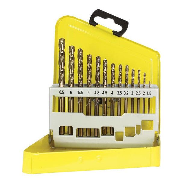 Trucut Alpha 13pc Cobalt Metric Drill Set 1.5-6.5mm