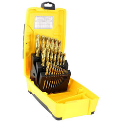 Trucut Alpha Drill Bit Set 1-13mm Titanium Gold Tuff Box 25pcDrill Set 1.0-13.0mm - PB