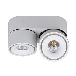 EUROTECH BIJOU - SURFACE MOUNT DOWNLIGHT WHITE 3000K 230V LED 2 x 8W