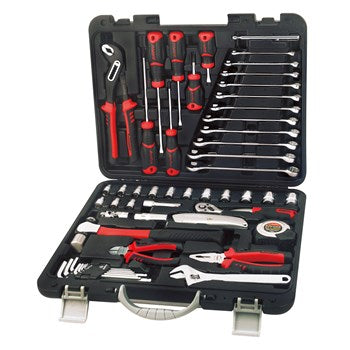 AmPro T46160 Socket & Tool Set 52pc 3/8'Dr in Blow Mold Case