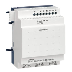 Schneider Discrete I/O extension module, Zelio Logic, 14 I/O, 24 V DC