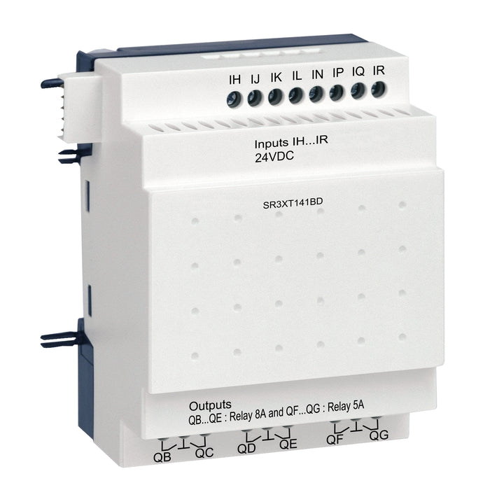 Schneider Discrete I/O extension module, Zelio Logic, 14 I/O, 24 V DC