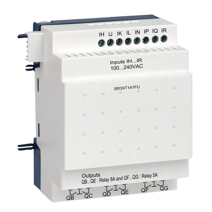 Schneider Discrete I/O extension module, Zelio Logic, 14 I/O, 100...240 V AC