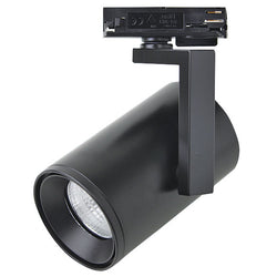 PROLUX LIGHT TRACK SPOT 13W DIM BLACK INCL ADAPTOR 4K 120L X 75DIA