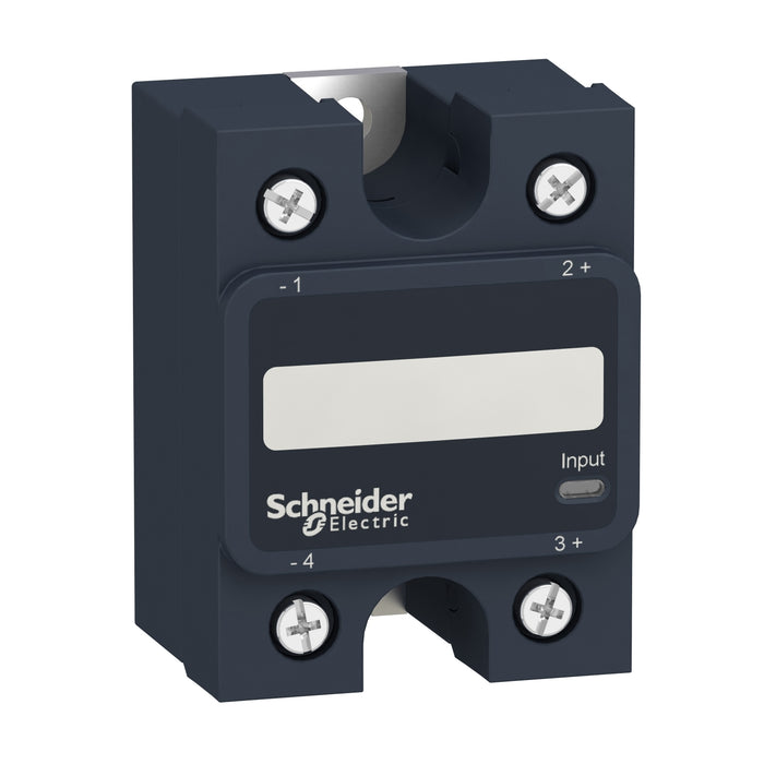 Schneider Harmony, Solid state relay, 10 A, panel mount, zero voltage switching, thermal pad, input 3-32 V DC, output 24-300 V AC