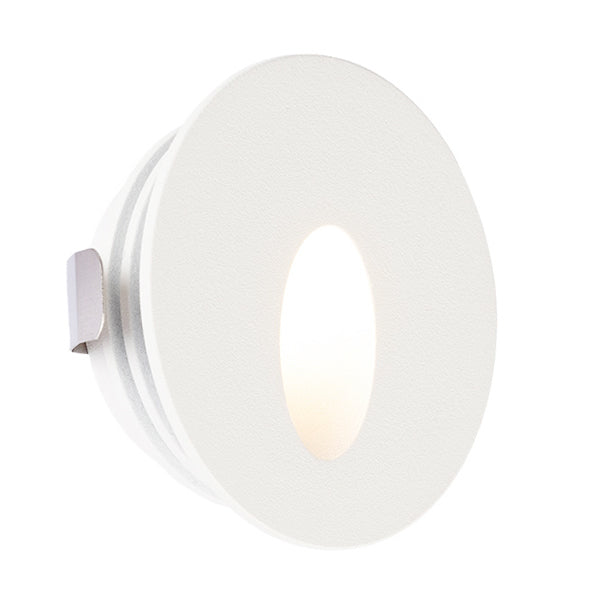 Switch Lighting 1W wall/stair light, IC-F, 2700K, IP54, Textured White, 80CR