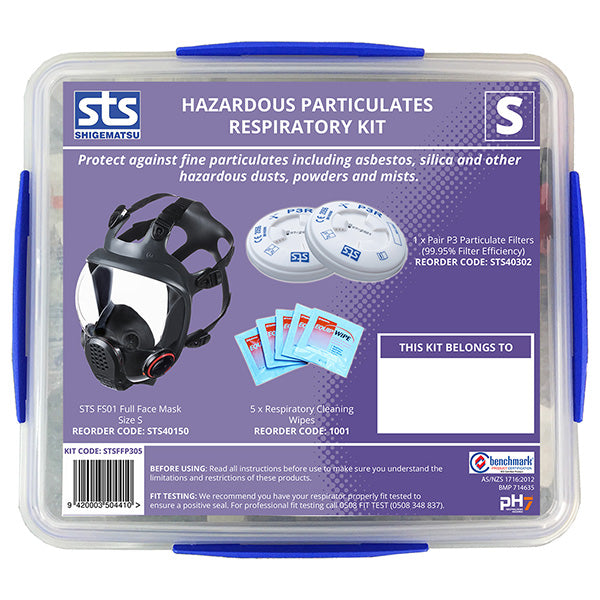 Shigematsu FS01 Full Face Mask (S) Hazardous Particulates Kit