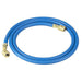 Aspen 1.5m Charge Hose Blue w/manual shut off