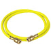 Aspen 1.5m Charge Hose Yellow w/manual shut off