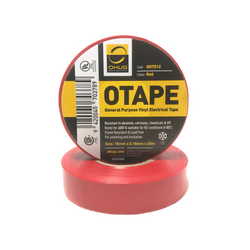 Ohug 3M Temflex 170 Red Vinyl Electrical Tape General Purpose 18mm x 20M