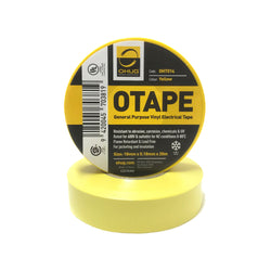 Ohug OHT014 OTAPE PVC Electrical Insulation Tape - Yellow 18mm x .018mm x20m