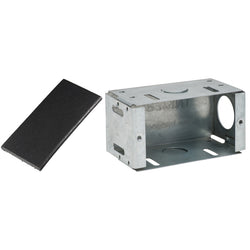 Transnet FLUSH BOX METAL SINGLE UNIVERSAL MOUNTING C/W FIREPAD