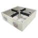 Tradesave  Mounting Base 4 Gang IP66. Stainless Steel Cover Fastening. Multiple Conduit& Gland Entries