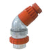 Tradesave  Extension Plug Angled  4 Pin 10A Round. IP66. Stainless Steel cover fastening. Heavy Duty Includes Base