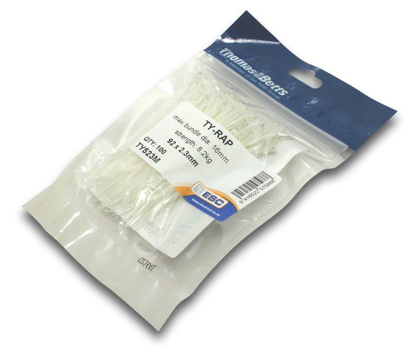 Elecsupp Ty-Rap Cable tie tab std 2.3x92mm