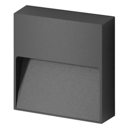 PROLUX LIGHT OUTDOOR WALL 4W ALU STEP GRAPHITE IP54 3K 100X100X30