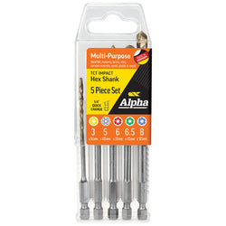 Trucut Alpha  5 Piece UniDre Drill Set