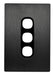 Vynco S/G URBAN 3G SWITCH PLATE ONLY BLACK METAL