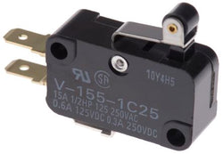 Omron Micro Switch short roller 4.8mm V-155-1C25 BY OMI