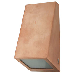 PROLUX LIGHT OUTDOOR WALL GU10 COPPER & STAINLESS IP44 140X70X45