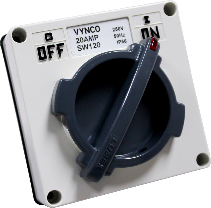 Vynco T-WREX 20A 1P 250V SWITCH IP66