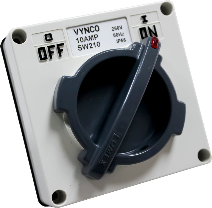 Vynco T-WREX 10A 2P 250V SWITCH IP66