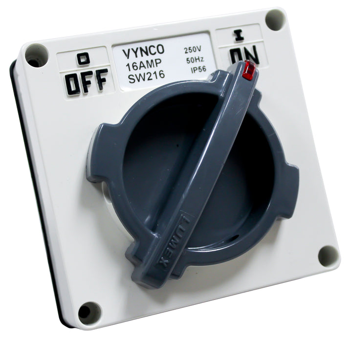 Vynco T-WREX 16A 2P 250V SWITCH IP66