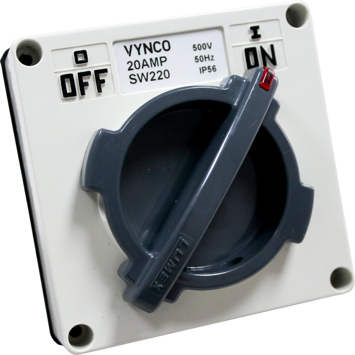 Vynco T-WREX 20A 2P 500V SWITCH IP66