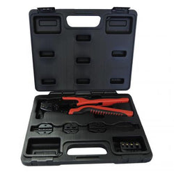 KLEIN WATTMASTER CRIMPING TOOL KIT- QUICK CHANGE W/5 DIES