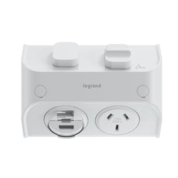 Legrand HPM AQUA LIFE SGPO w USB CH. TYPE A 2.4AC 15W 2 PORTS LIME GREY