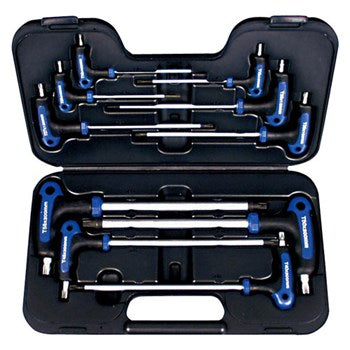 AmPro T22900 T-Handle Star Wrench Set 10pc - Star (T10, T15, T20,