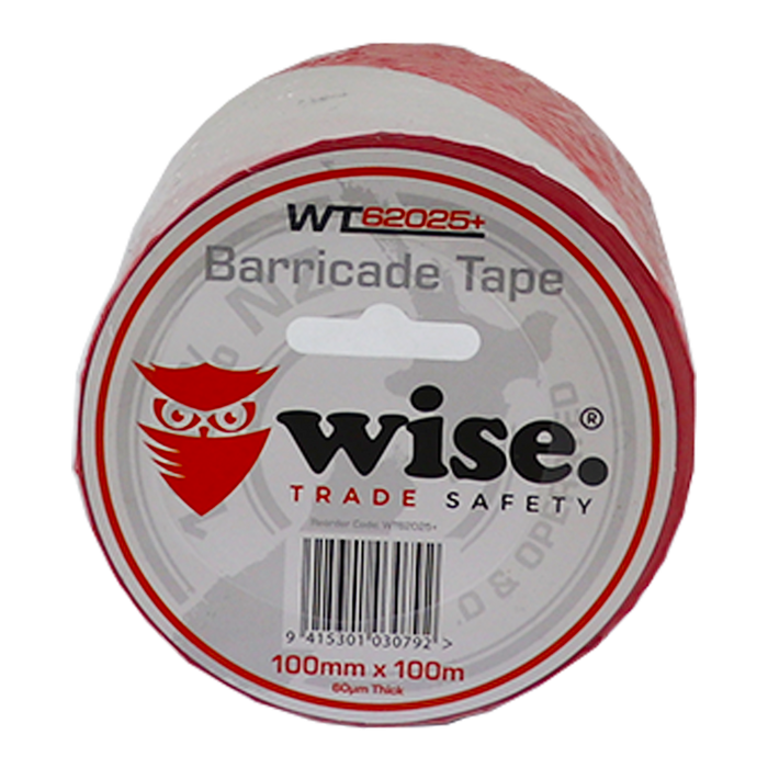 Wise Red Barricade Tape 100mmx100m