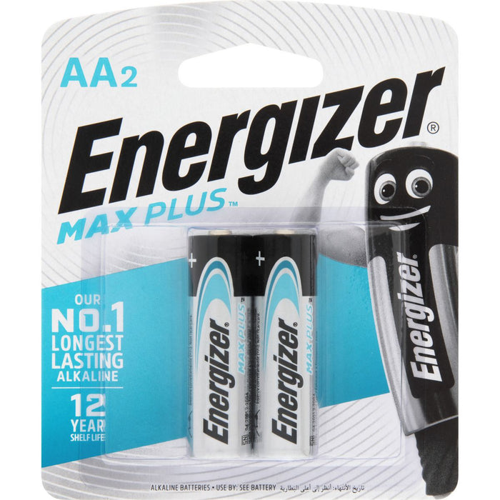 Energizer E300264900 Battery 1.5V AA Size Alkaline Max Plus 2 Pack