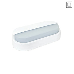 EUROTECH 12W 3K EYELID LED BULKHEAD IP65 WHITE