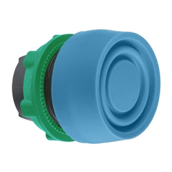 Schneider Head for non illuminated push button, Harmony XB5, XB4, blue flush pushbutton 22mm mm spring return unmarked