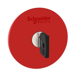 Schneider Red 60mm Emergency Stop Switching Off Head 22mm Trigger and Latching Key Release