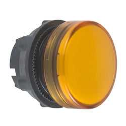 Schneider Harmony XB5, Pilot light head, metal, orange, 22mm, plain lens for BA9s bulb